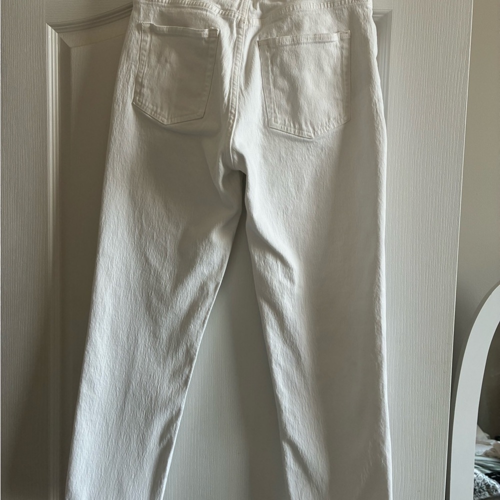 White Button Fly Gap Jeans - image 3